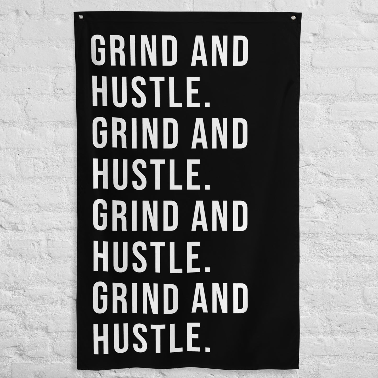 Grind And Hustle Gym Flag