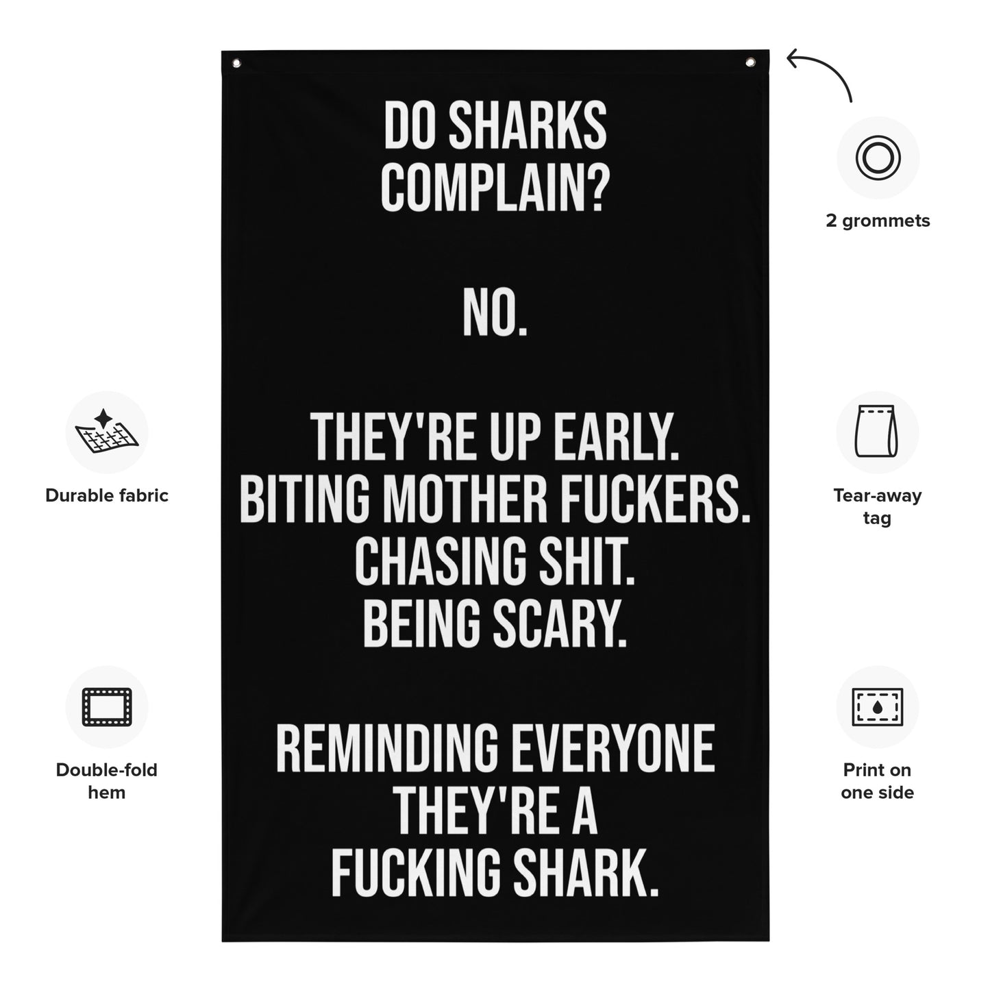 Do Sharks Complain Gym Flag