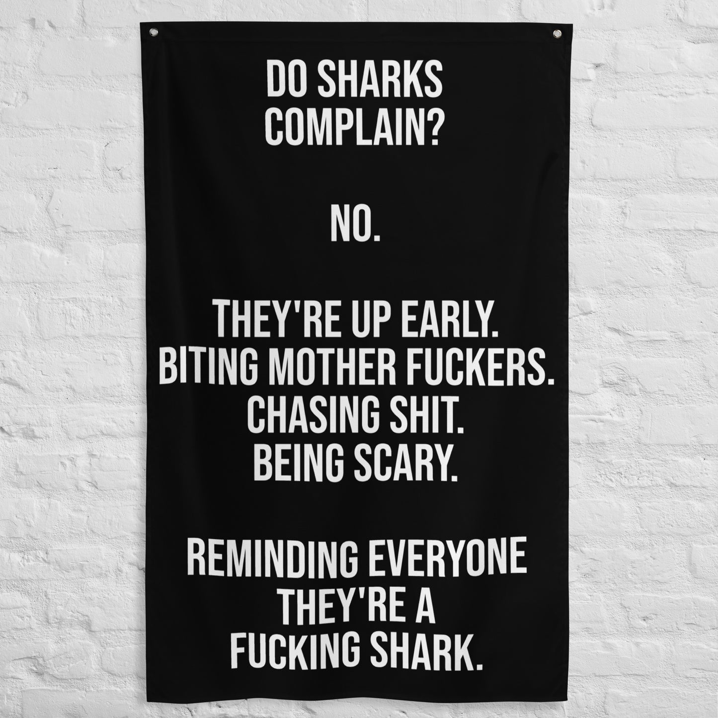 Do Sharks Complain Gym Flag