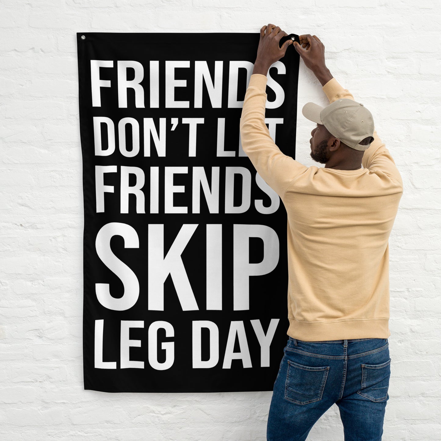 Friends Don't Let Friends Gym Flag