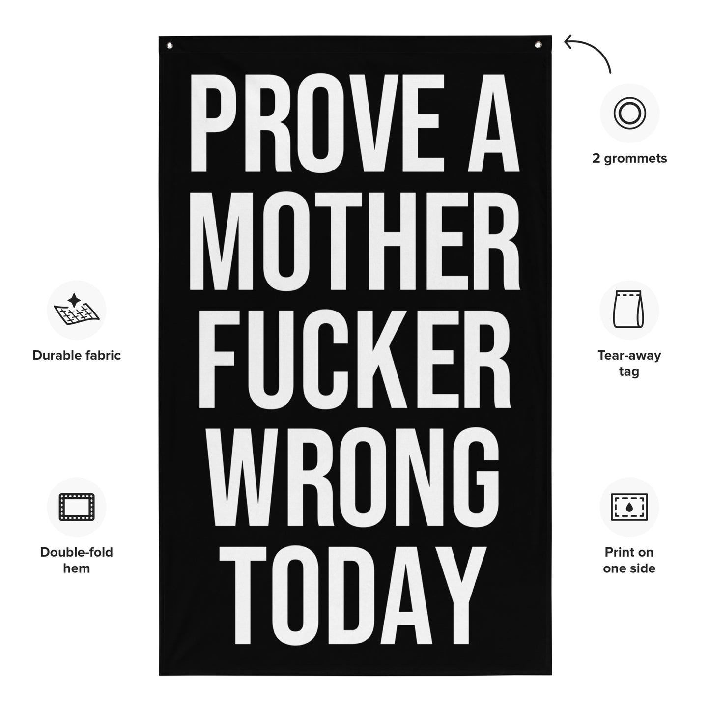 Prove A Mother Fucker Wrong Gym Flag