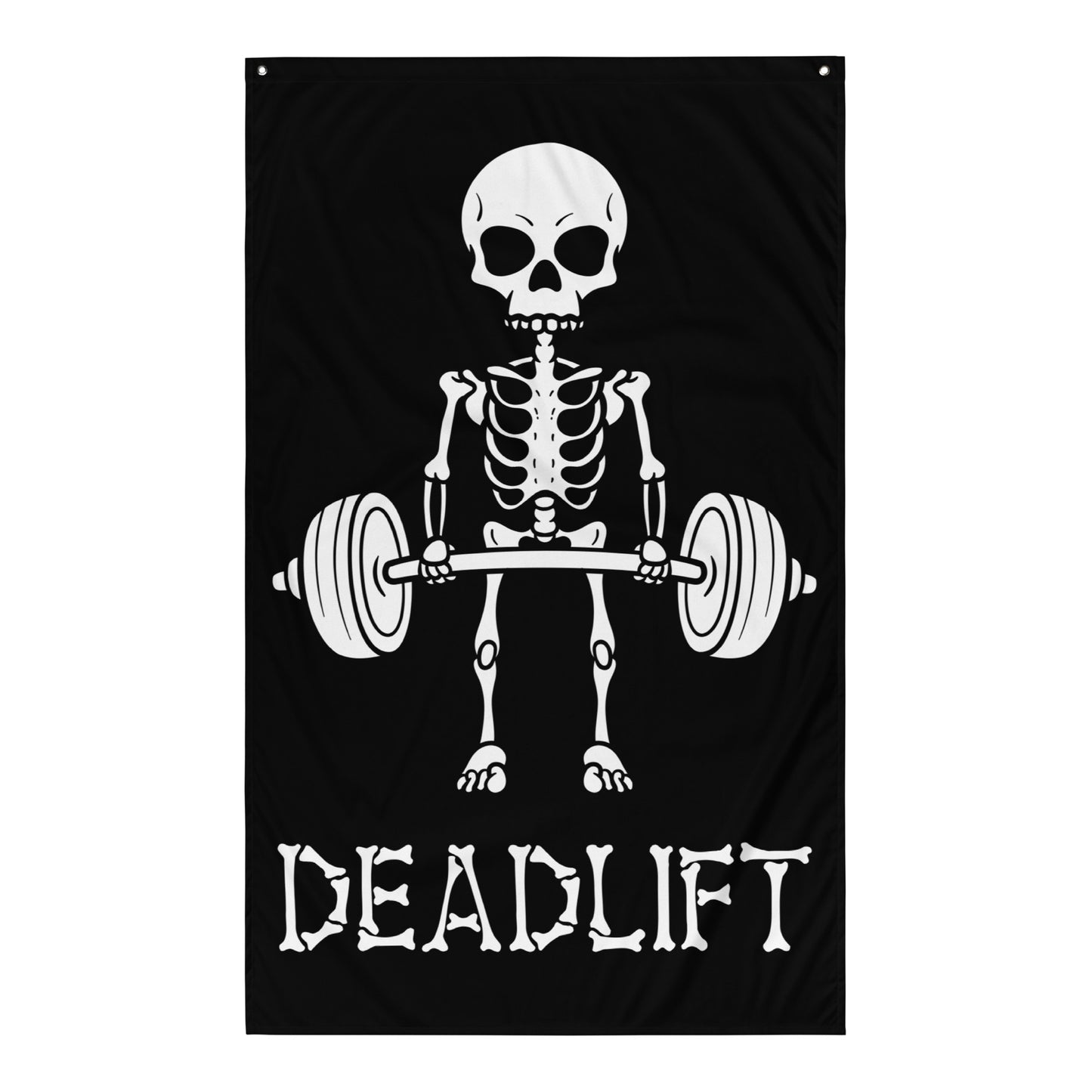 Skeleton Deadlift Gym Flag