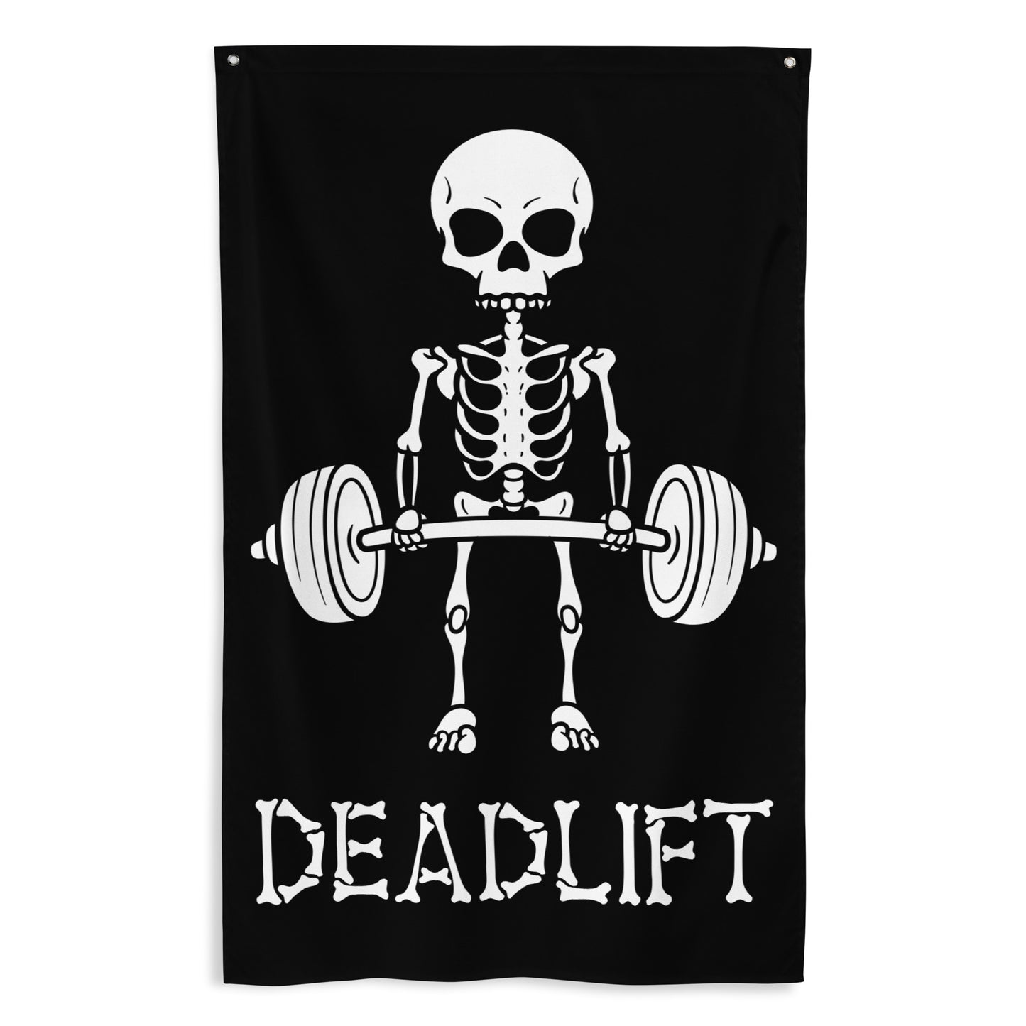 Skeleton Deadlift Gym Flag