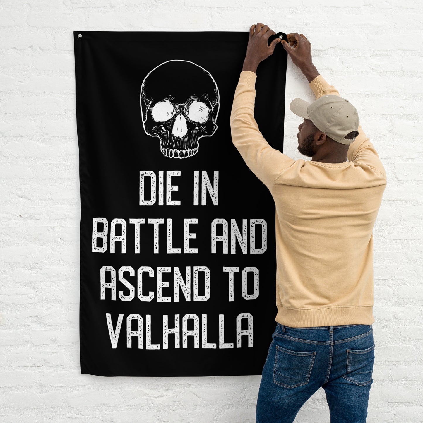 Die In Battle Gym Flag