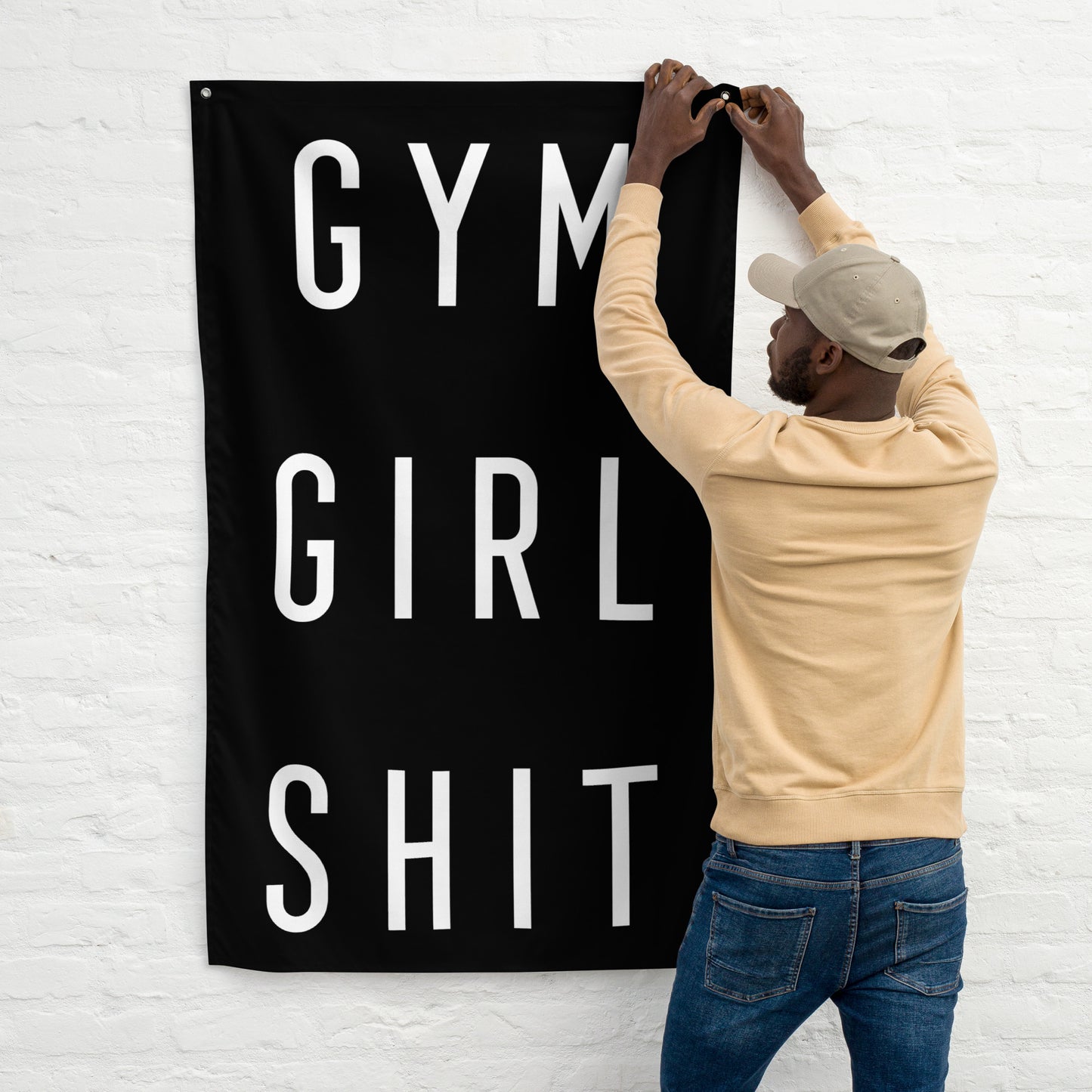 Gym Girl Shit Gym Flag