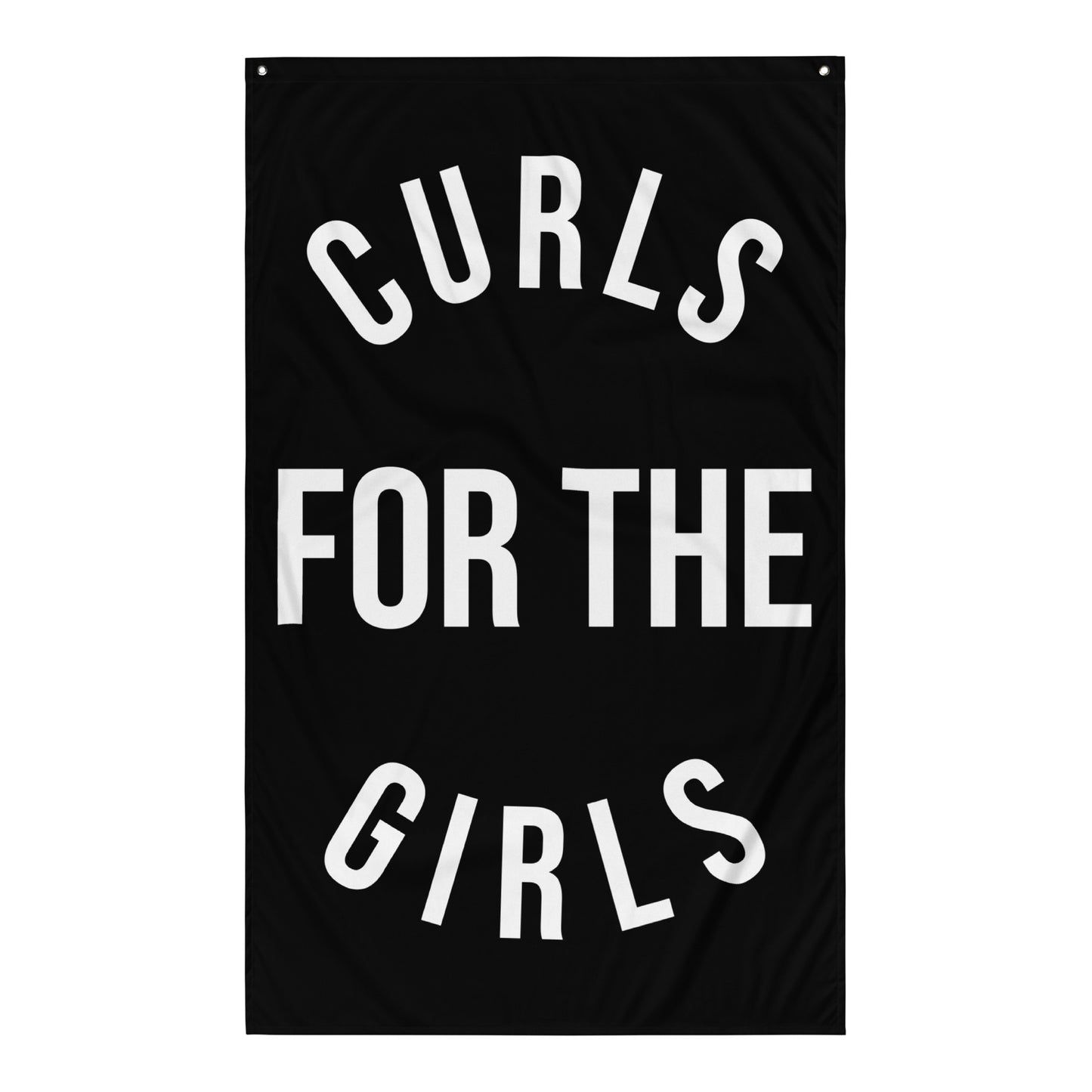 Curls For Girls Gym Flag