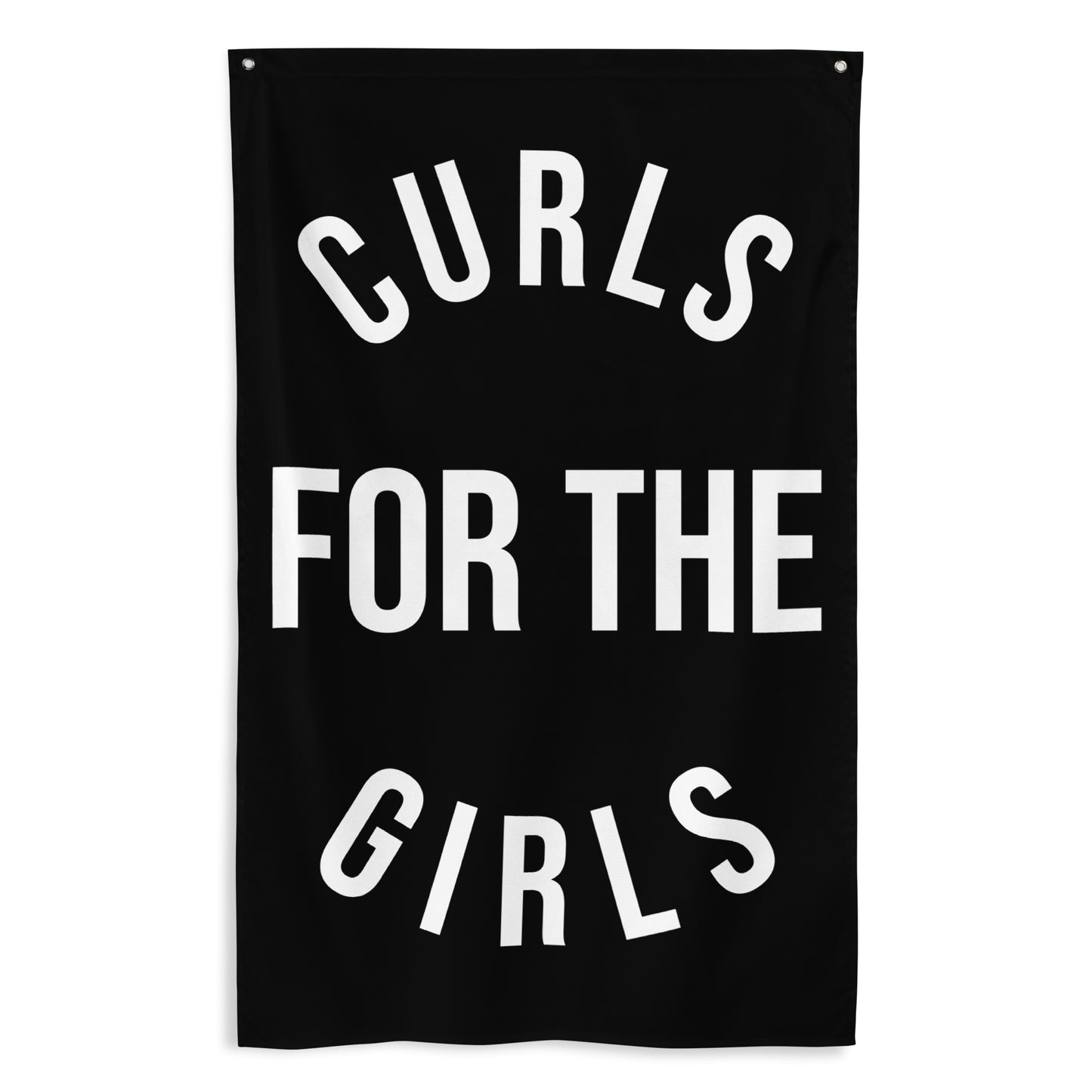 Curls For Girls Gym Flag