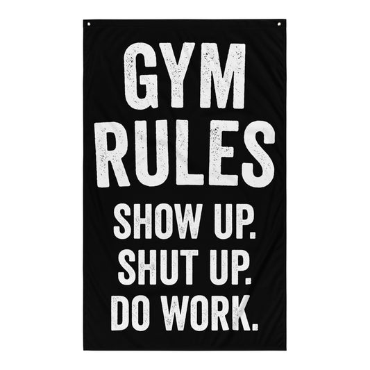 Gym Rules Gym Flag