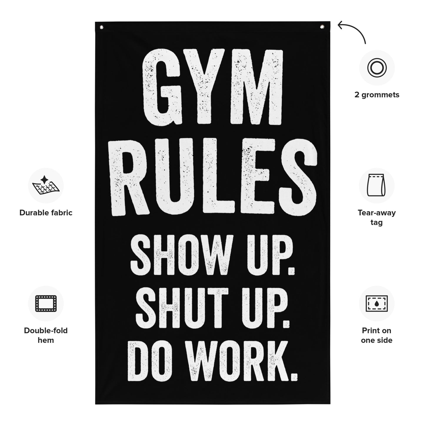 Gym Rules Gym Flag