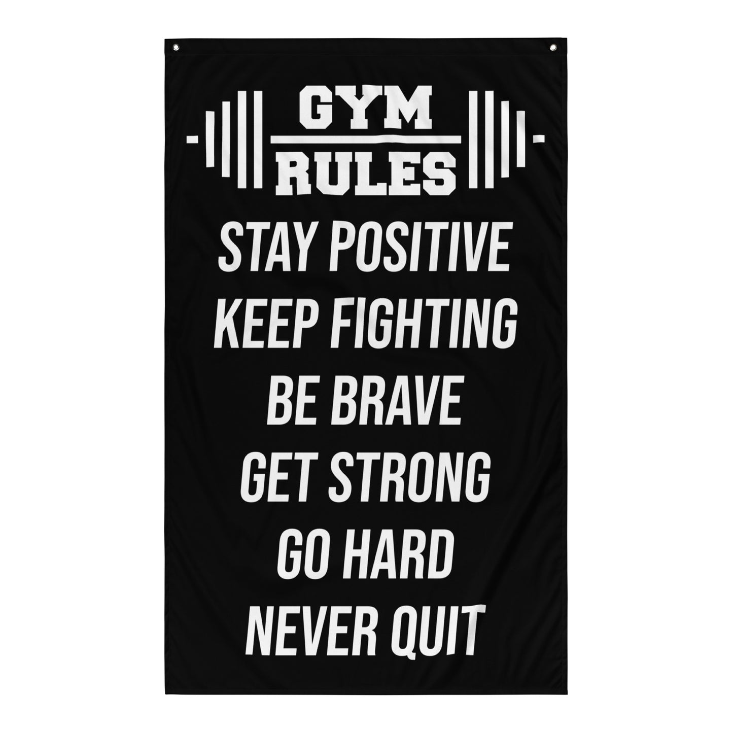 Gym Rules Stay Positive Gym Flag