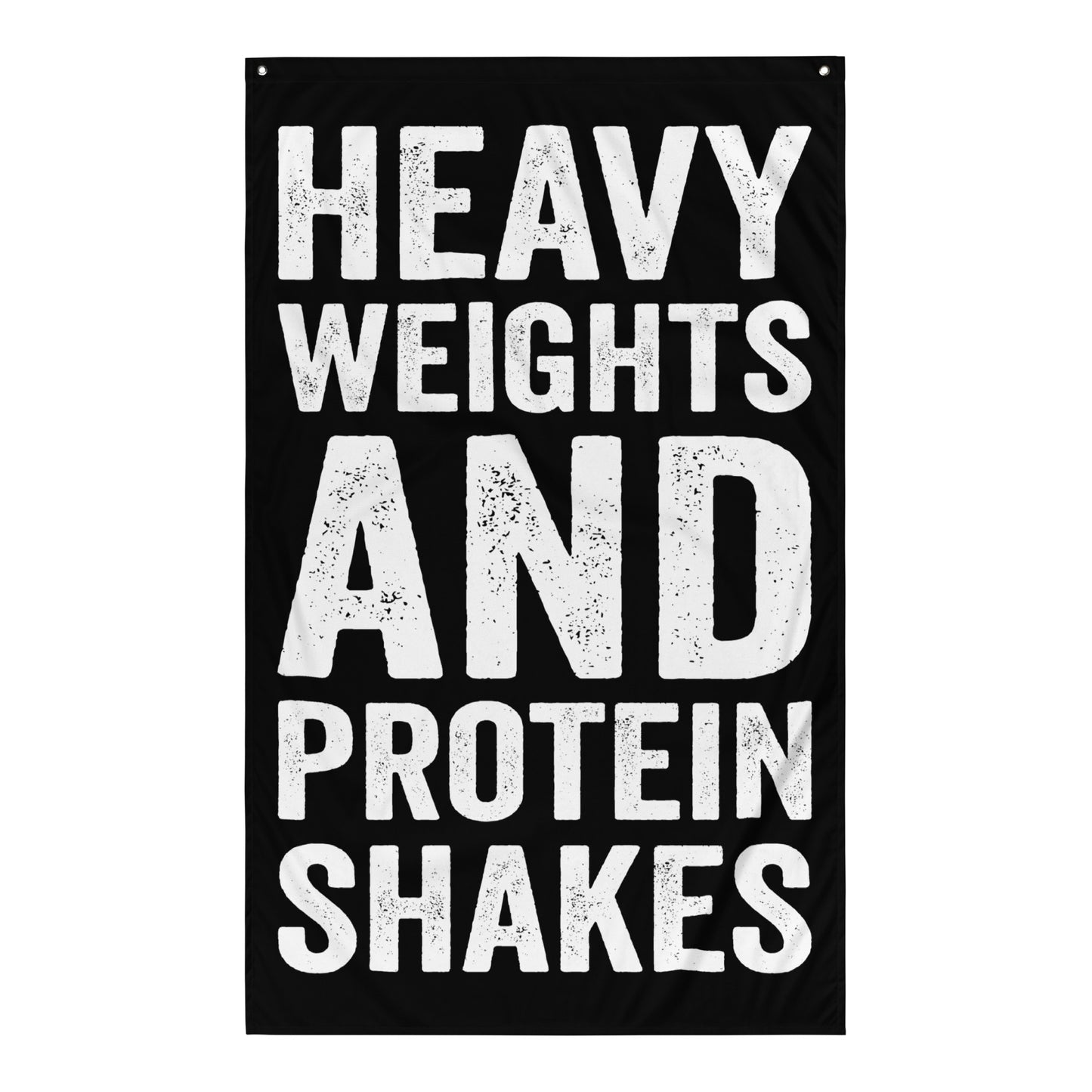 Heavy Weights Protein Shakes Gym Flag