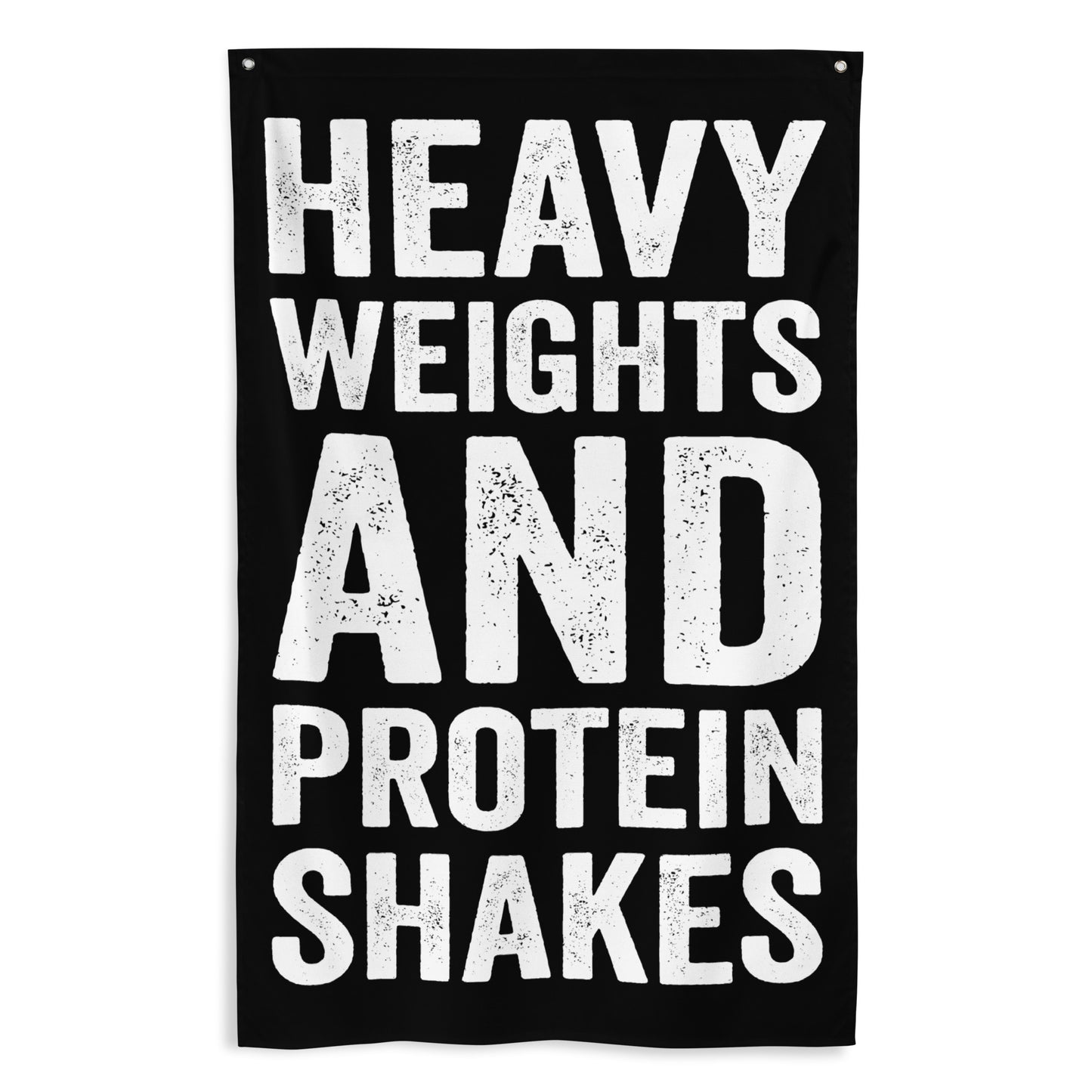 Heavy Weights Protein Shakes Gym Flag