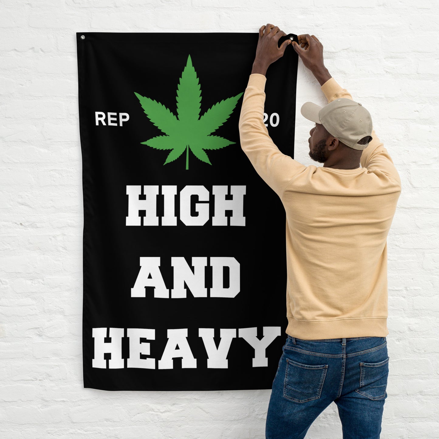 High And Heavy Gym Flag