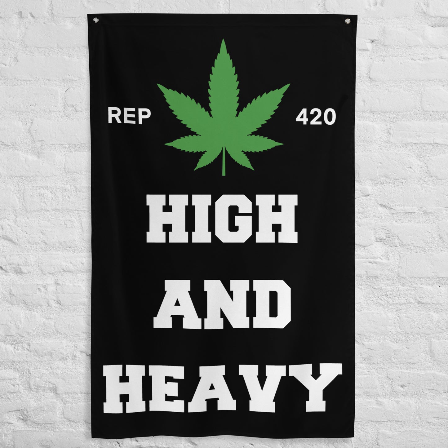 High And Heavy Gym Flag