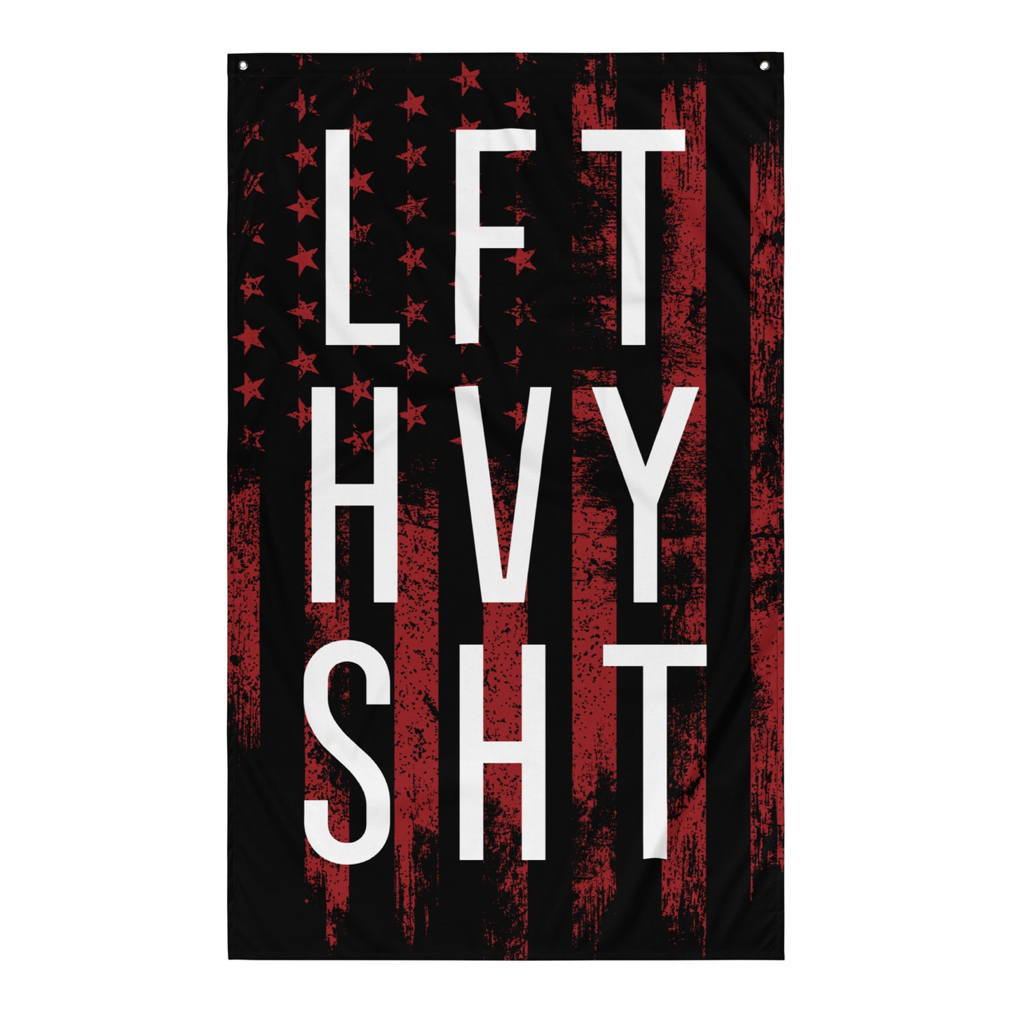 Lft Hvy Sht USA Red Gym Flag