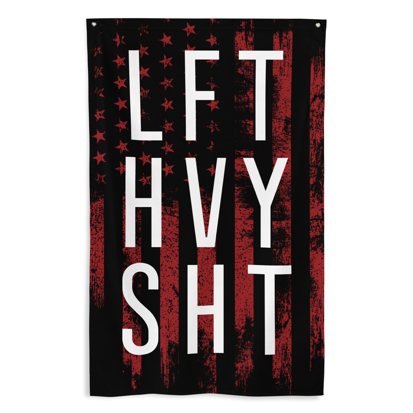 Lft Hvy Sht USA Red Gym Flag