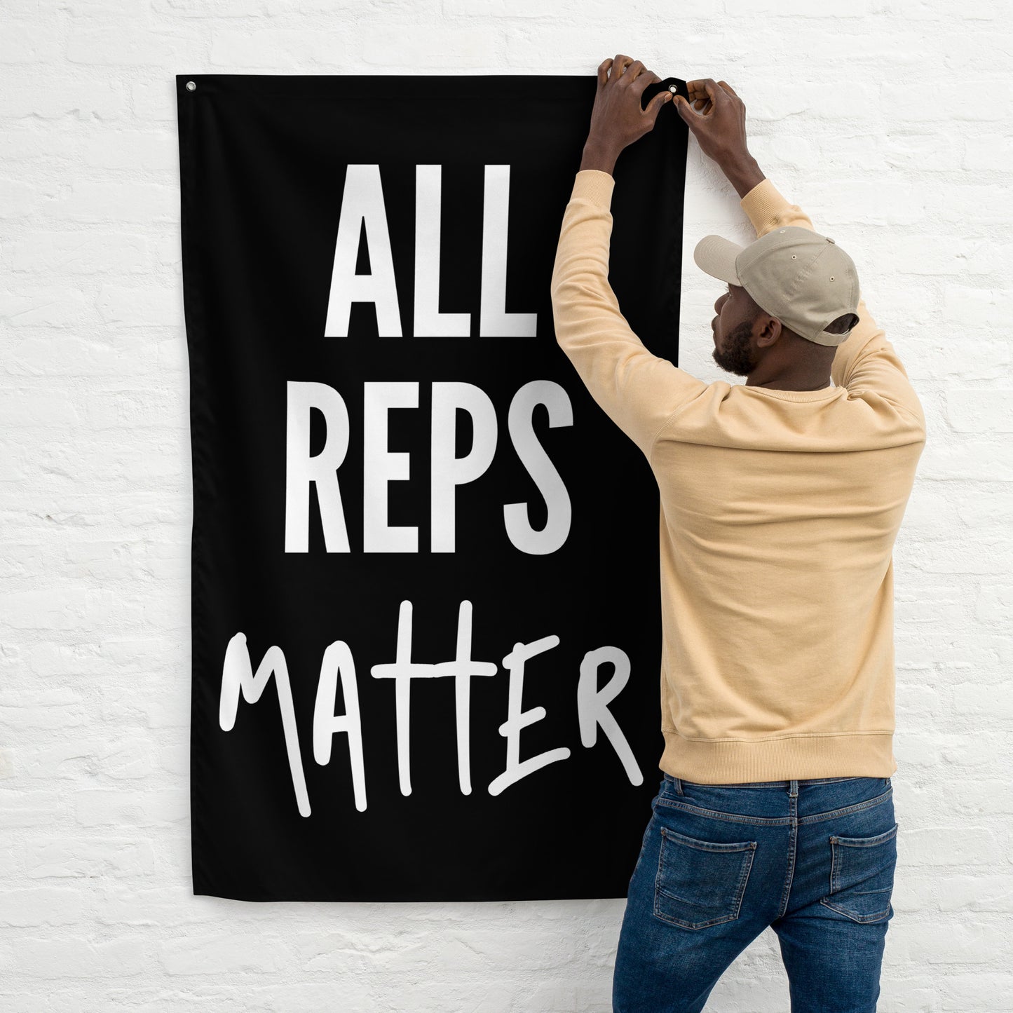 All Reps Matter Gym Flag