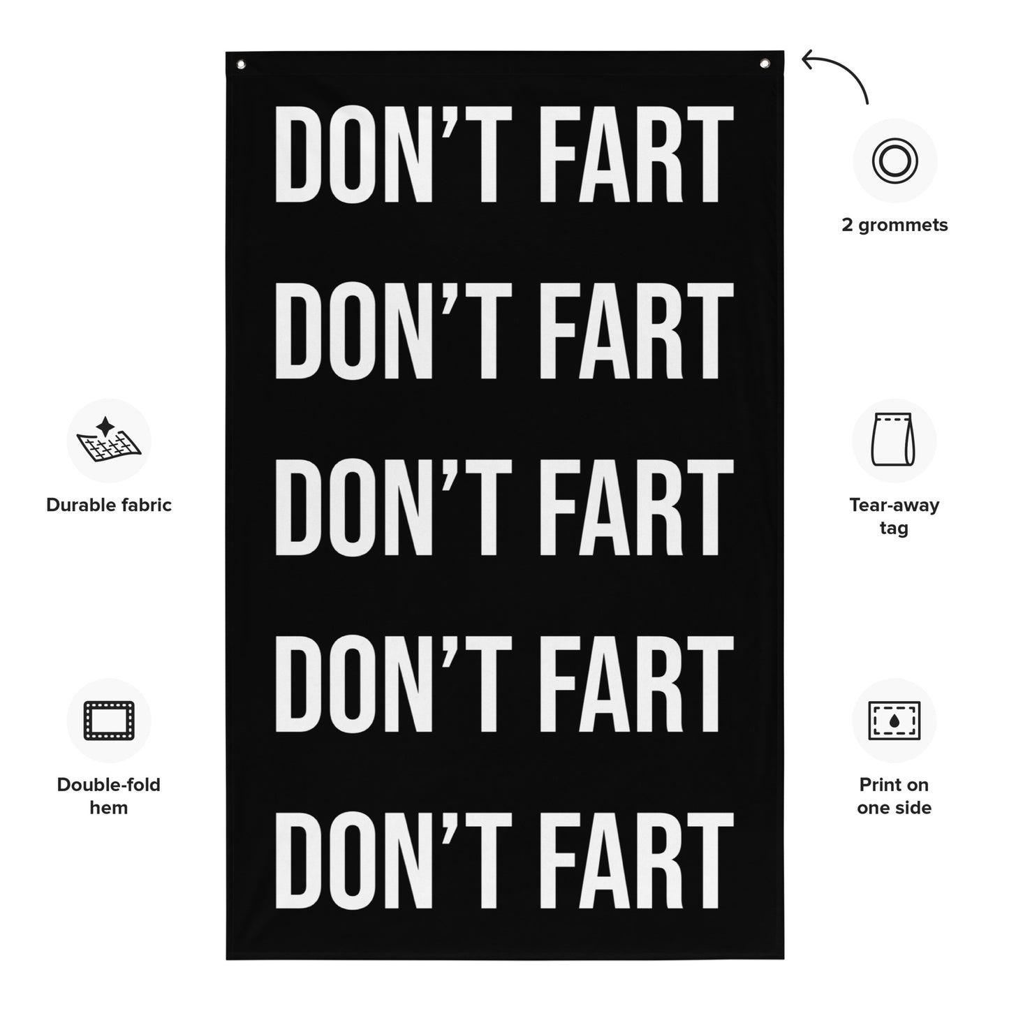 Don't Fart Gym Flag