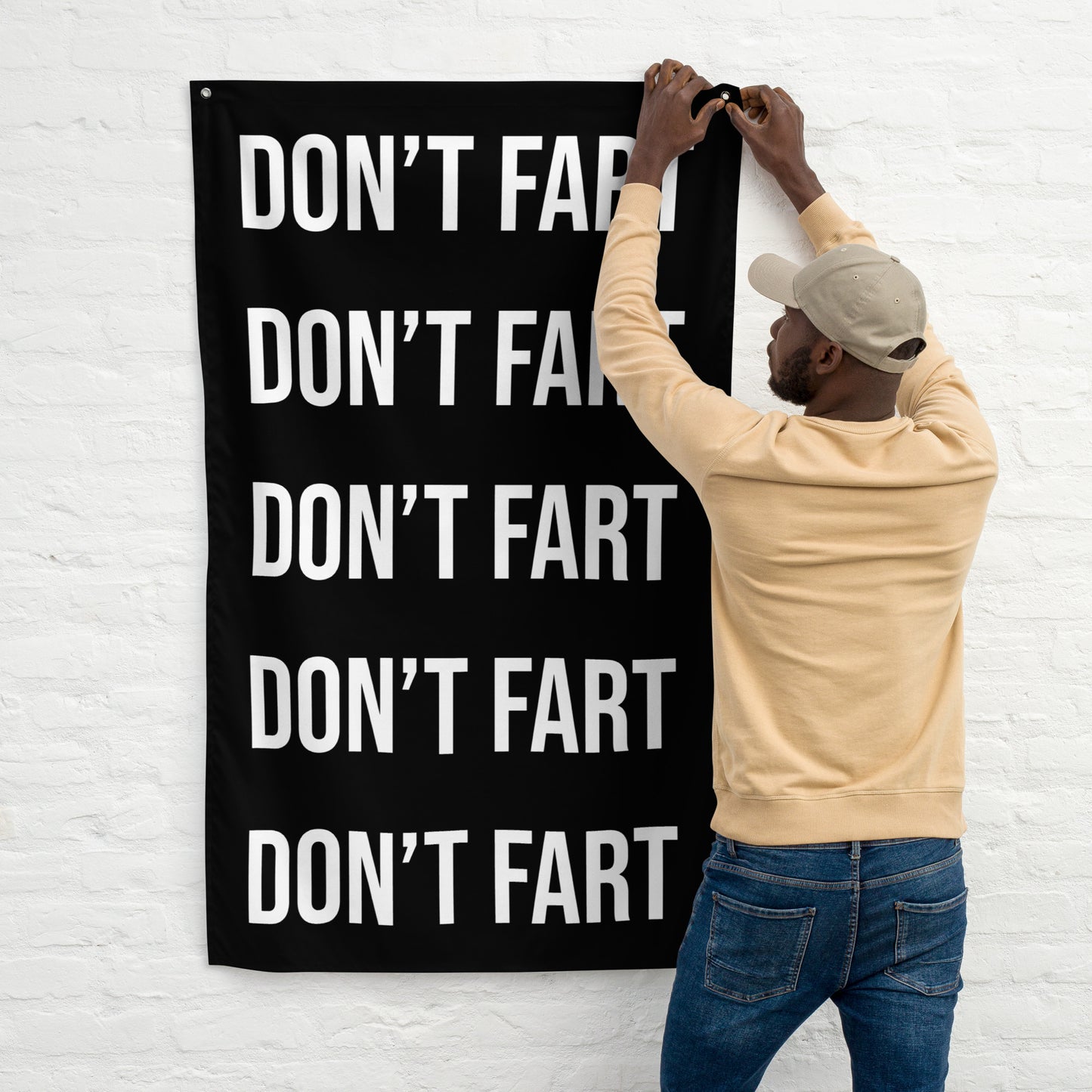 Don't Fart Gym Flag