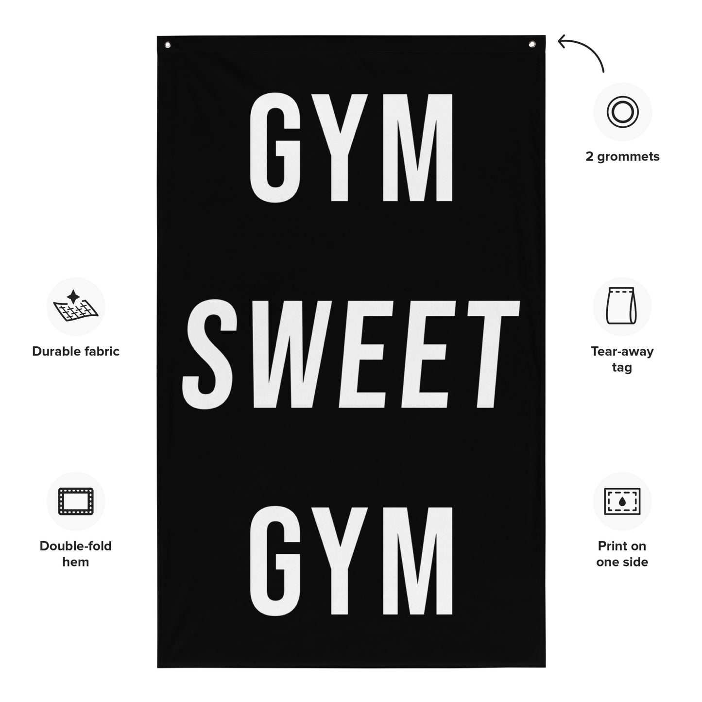 Gym Sweet Gym Flag