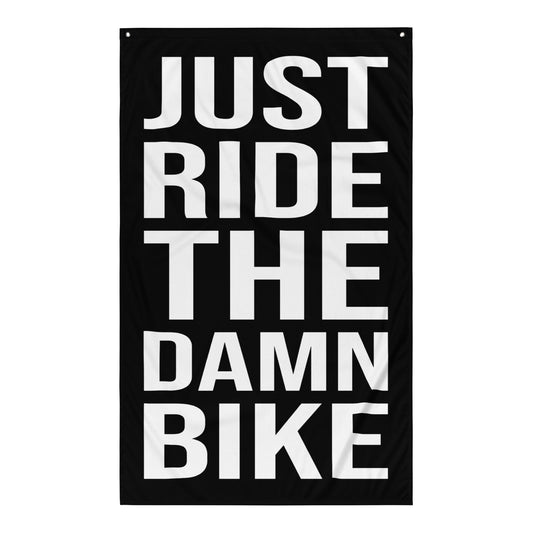 Ride The Damn Bike Gym Flag