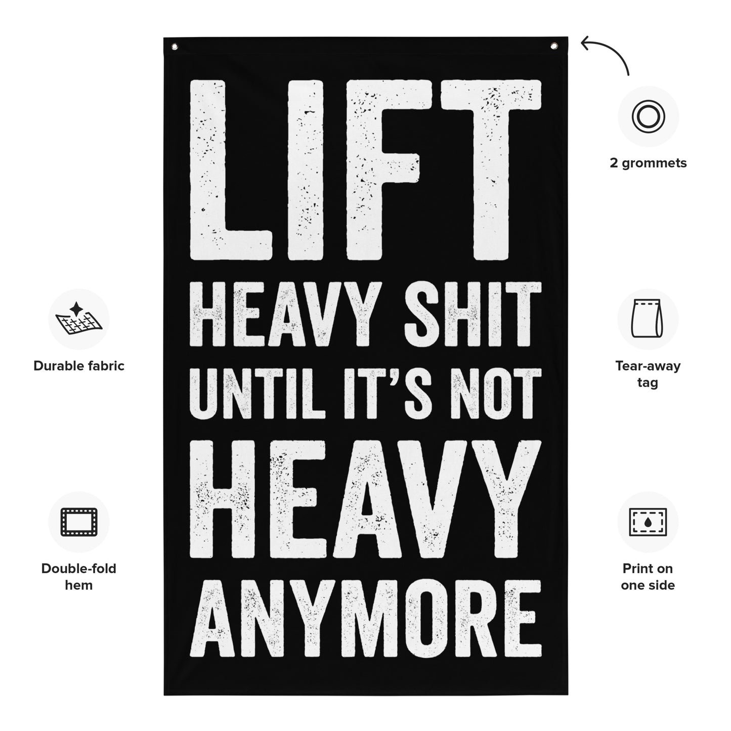 Lift Heavy Shit Gym Flag