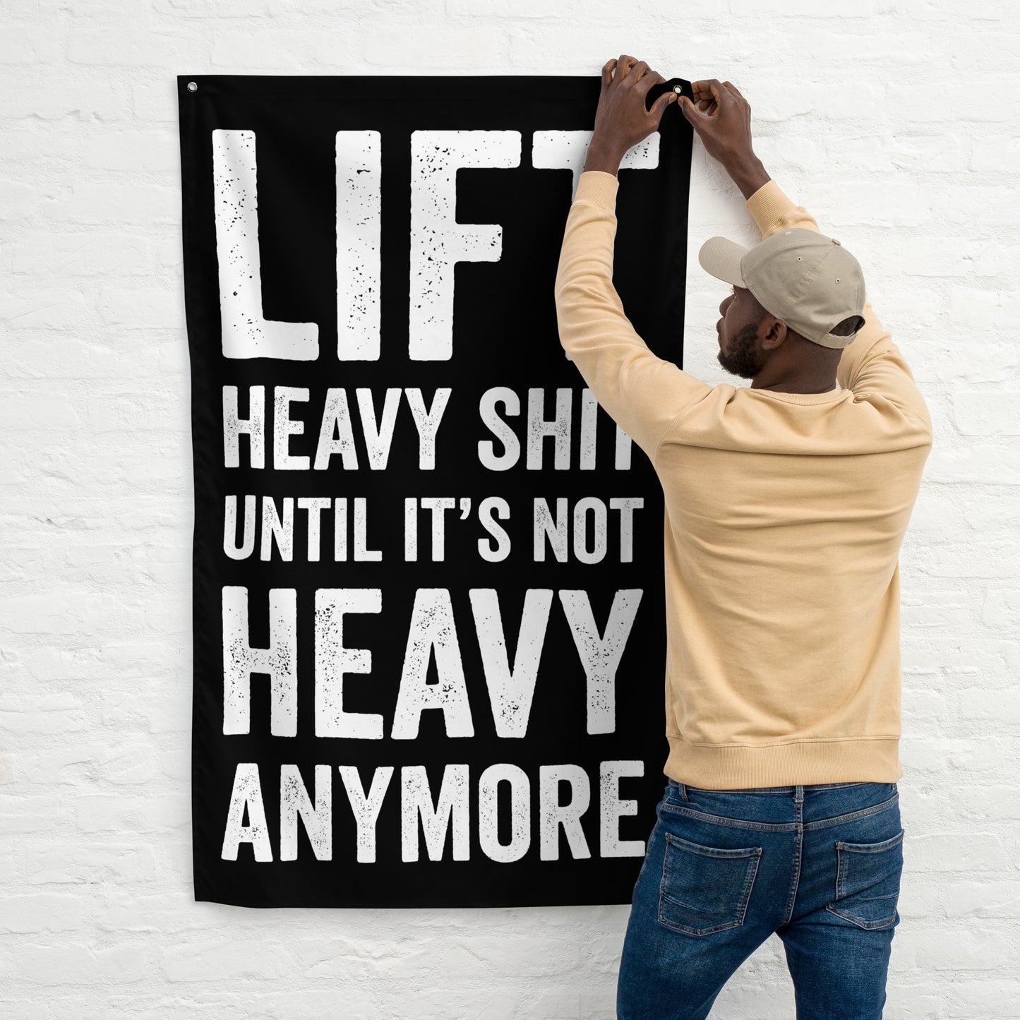 Lift Heavy Shit Gym Flag