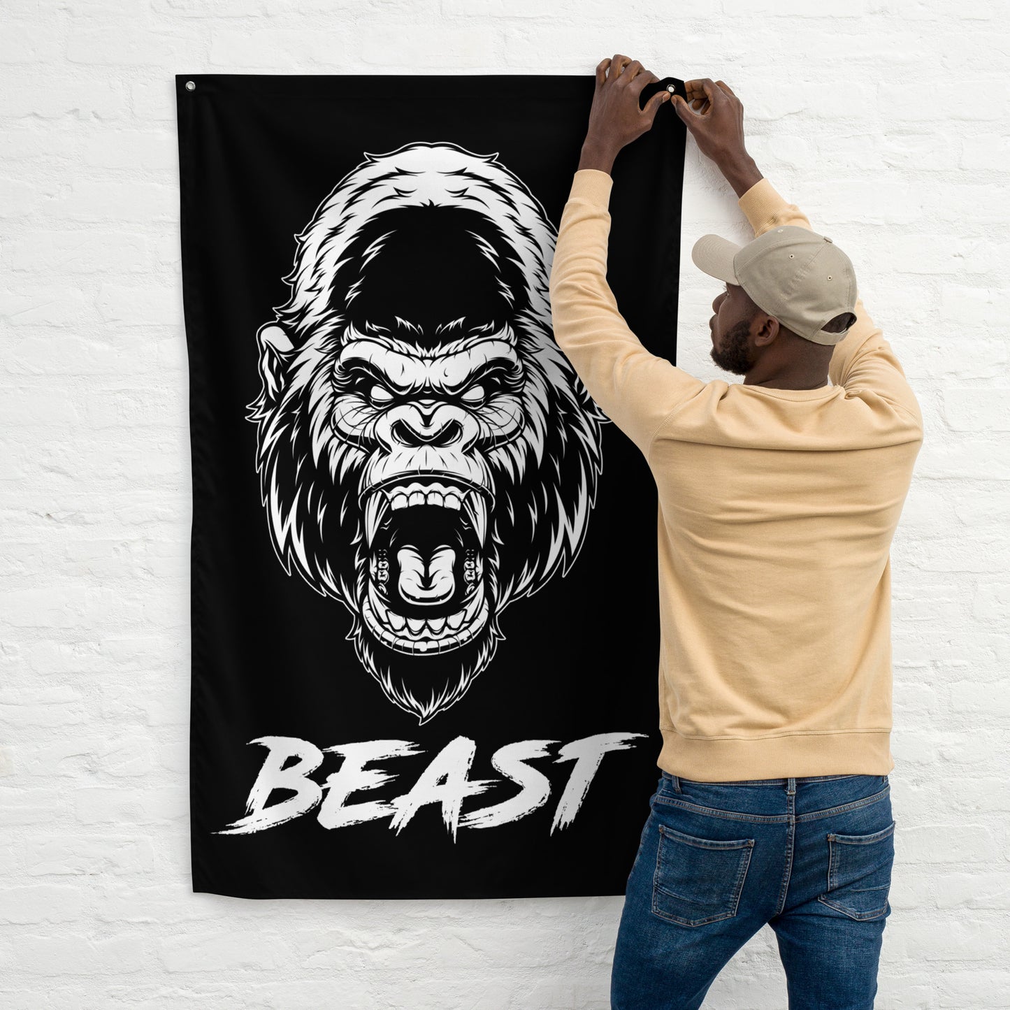 Gorilla Beast Gym Flag