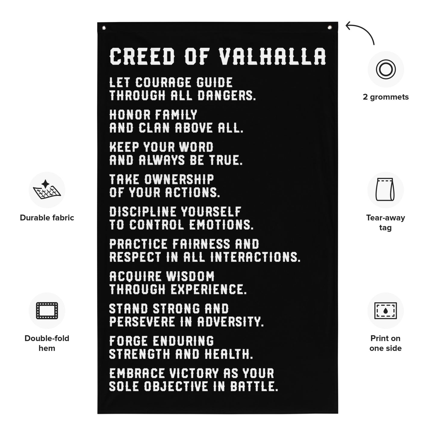 Creed Of Valhalla Gym Flag