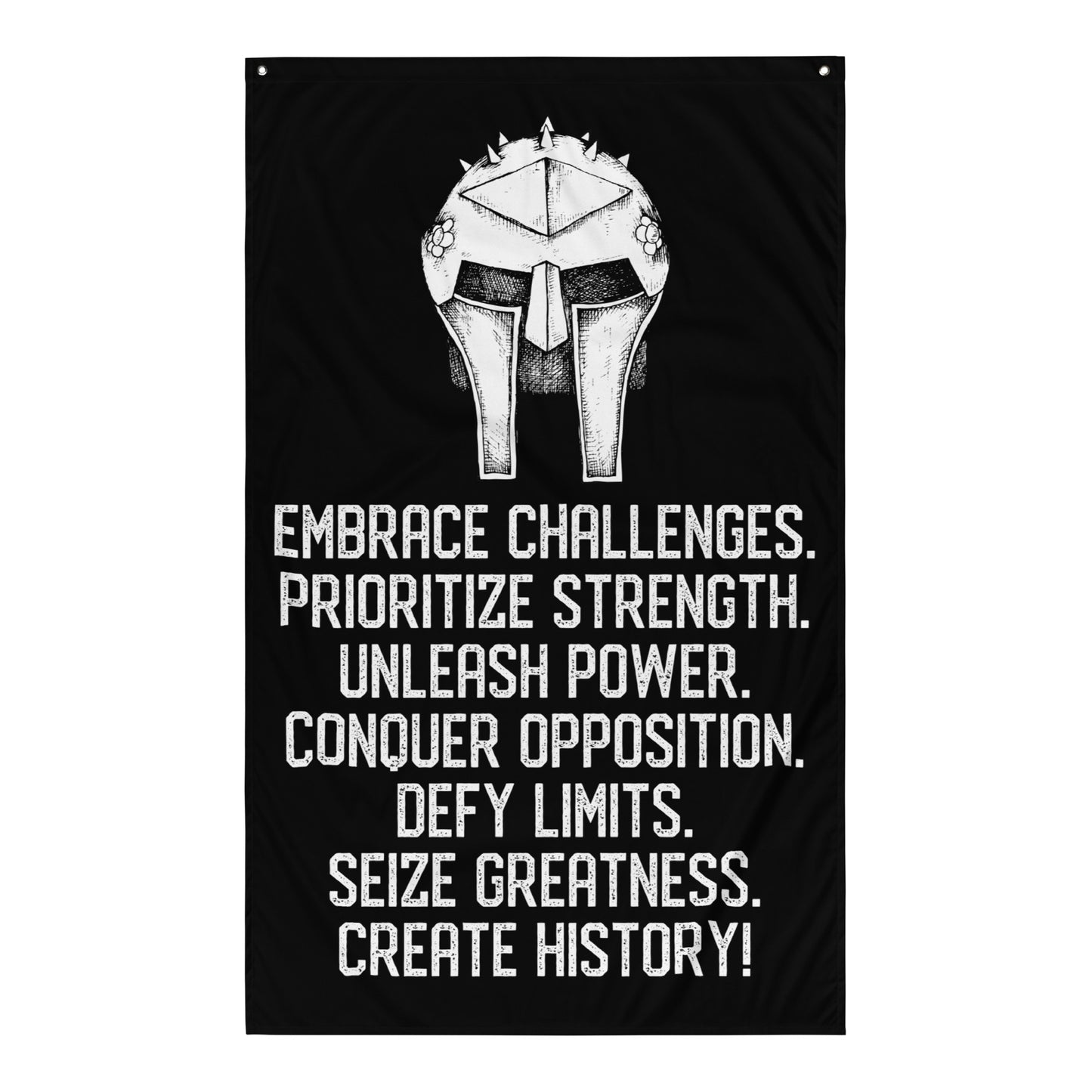 Embrace Challenges Warrior Gym Flag