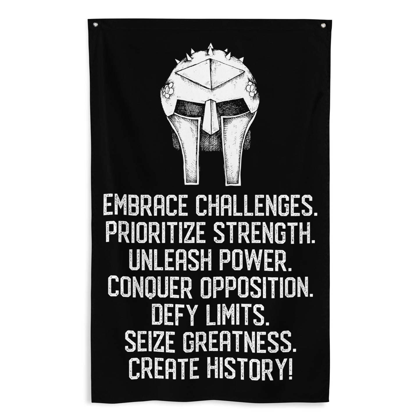 Embrace Challenges Warrior Gym Flag