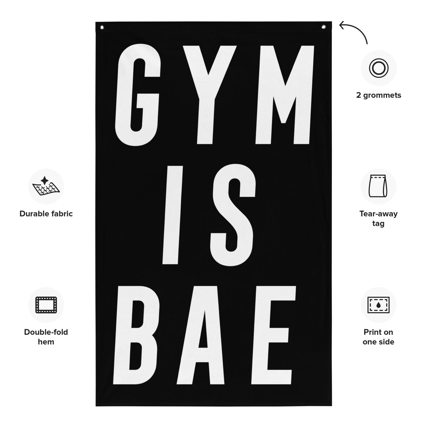 Gym Is Bae Gym Flag