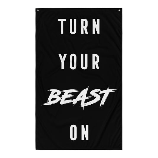 Turn Your Beast On Gym Flag