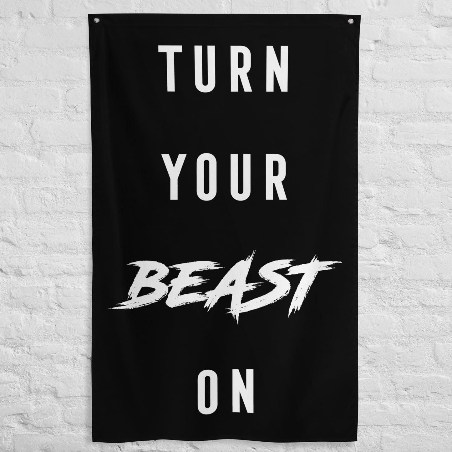 Turn Your Beast On Gym Flag