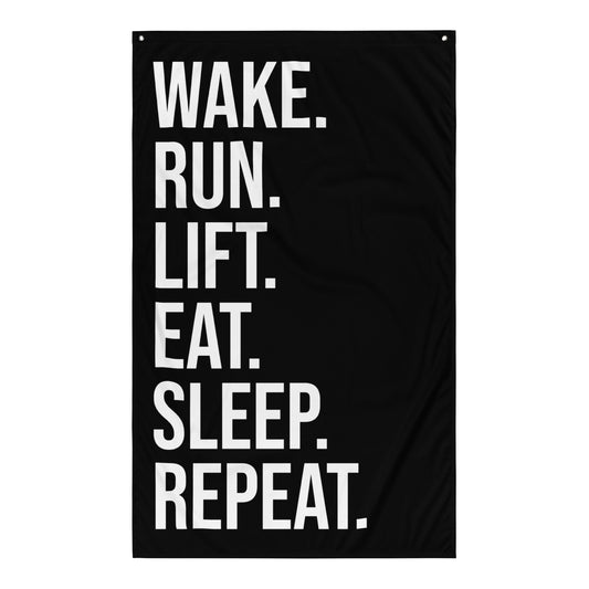 Wake Run Lift Gym Flag