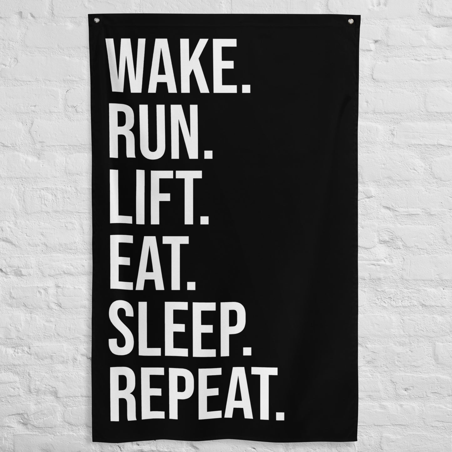 Wake Run Lift Gym Flag