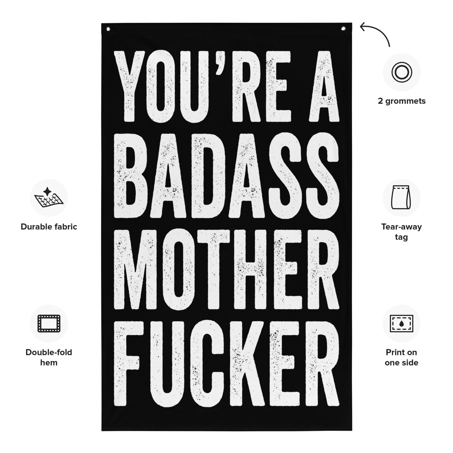 Badass Mother Fucker Gym Flag