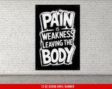 Workout Motivation Vinyl Banner, Gym Decor Poster, Motivational Quote Wall Art, Weightlifting Inspiration, Custom Fitness Sign