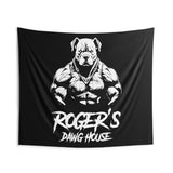 Custom Gym Tapestry | Home Gym Flag Decor | Large Quote Wall Art | Motivational Inspirational | Your Name Banner | Pitbull V2