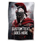 Spartan Warrior Poster, Gladiator Art Print, Historical Wall Decor, Ancient Rome Artwork, Medieval Soldier Banner, Man Cave Decor