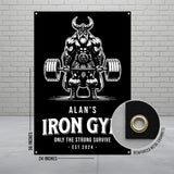 Viking Gym Banner, Workout Motivation Poster, Home Gym Decor, Viking Decor, Fitness Motivation Wall Art, Strength Training Decor