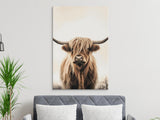 Highland Cow Wall Art, Hairy Coo Print, Farm Animal Decor, Rustic Farmhouse Canvas, Scottish Cattle Print, Modern Country Art
Highland Cow
