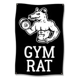 Gym Rat Poster, Motivational Gym Decor, Fitness Enthusiast Gift, Gym Wall Art, Workout Inspiration, Bodybuilding Banner, Exercise Decor
