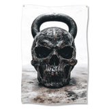 Skull Kettlebell Art Print, Unique Gym Decor Wall Art, Fitness Enthusiast Gift, Home Gym Motivation, Workout Room Poster