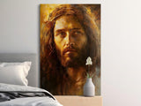 Jesus Christ Portrait, Divine Christian Wall Art, Spiritual Messiah Artwork, Faith Home Decor, Sacred Image Print, Hope Art, Modern