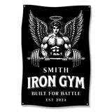 Custom Gym Banner, Personalized Fitness Decor, Custom Workout Poster, Gym Motivation Banner, Home Gym Wall Art, Iron Gym Sign