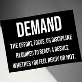 Motivational Quote Print, Wall Art Decor, Office Inspiration Poster, Daily Motivation, Success Quote Print, Black and White Design