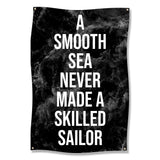 A Smooth Sea Never Made A Skilled Sailor Wall Art, Motivational Gym Decor, Inspirational Workout Poster, Fitness Room Decoration