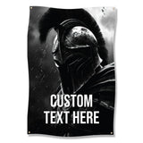 Warrior Helmet Wall Art, Custom Spartan Poster, Gladiator Decor, Knight Helmet Graphic, Personalized Wall Hanging, Men's Room Decor