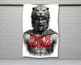 The image is a black and white advertisement for a product, likely a double-fold hem or a 2-meter-long fabric. The ad provides a size guide for the product, indicating that it is 56 inches long and 34.5 inches wide.